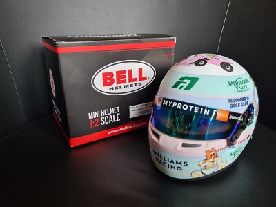 Alex Albon helmet 1/2 scale Silverstone 2024 + original papper box