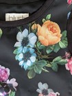 NWOT Size 7 Blush by Us Angels Black Foral Trapeze Soft Short Sleeve Dress — photo 4