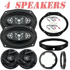 6"x9" 800 Watt Front & 6.5" 300 Watt Rear Door Speakers for 2015-2024 Ford F-150