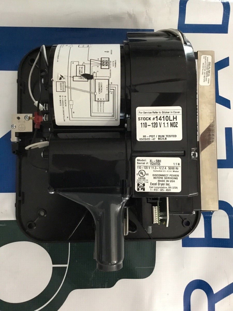 XLERATOR XL-SBH 1.1N MOTOR ONLY HAND DRYER EXCEL BLOWER XL-SB HEPA