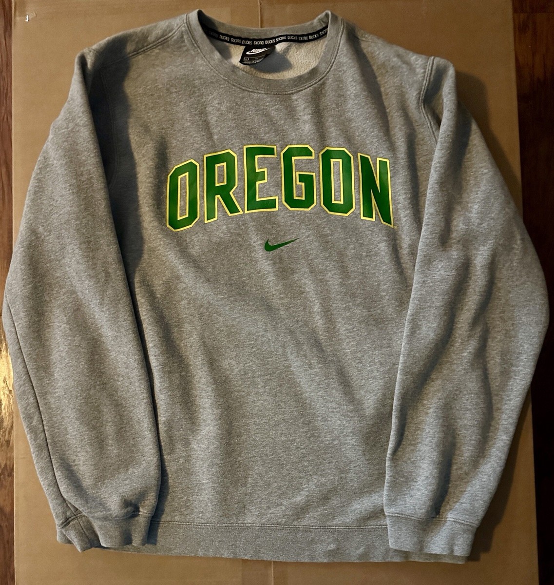 Vintage Nike Oregon Ducks Sweatshirt Center Swoosh Crewneck 90s Grey Size  XL | eBay