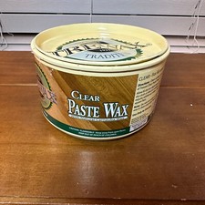 Used Original Trewax Clear Paste Wax Polish 12.35 Oz Can 70 Remaining