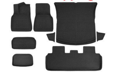 BASENOR 8PCS Tesla Model Y Floor Mats 3D Full Set