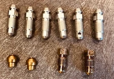 Corvette Brake Caliper Bleeder, Plug, and Brass Tube Seat Kit, 1965-1982