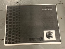 Lowrey Theater Spinet Organ Owners Manual Piano Operating Instructions Photocopy