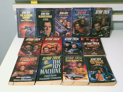 Lot of 13x Star Trek Vintage PB Sci-Fi Books: The Klingon Gambit & More!