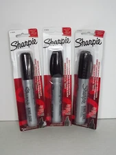 3 Packs Sharpie King Size Large Chisel Tip Permanent Marker Black 15101PP New (p
