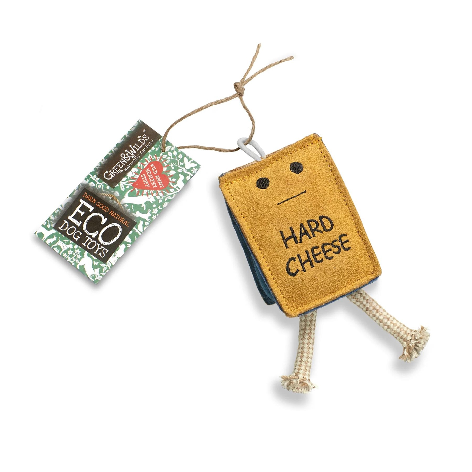 Green & Wilds Eco-Friendly Natural Dog Toy - Hard Cheese Chew Toy