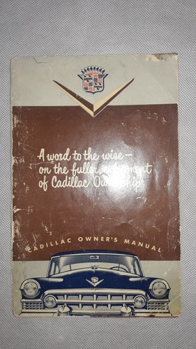 Cadillac Owner's Manual, Circa 1950's