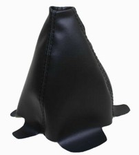 Black Vinyl Wblack Stitch Manual Shift Boot Fits 01-05 Honda Civic
