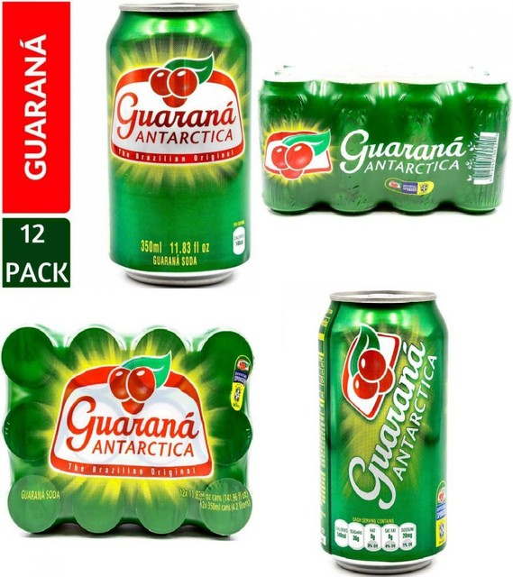 Guarana Antarctica, Guaraná Flavoured Soft Drink, 11.83 Fl. Oz (Pack of 12) eBay