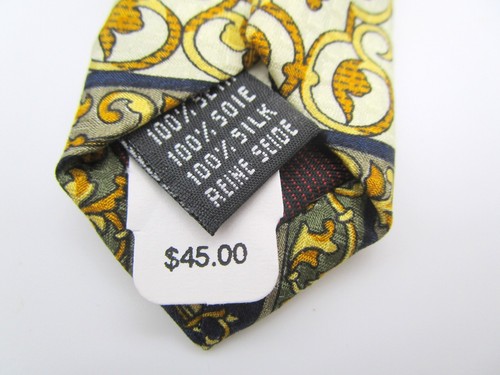 Dona Dona 100% Silk Dress Tie Made in Italy Vintage Still Has Tag - Picture 4 of 4