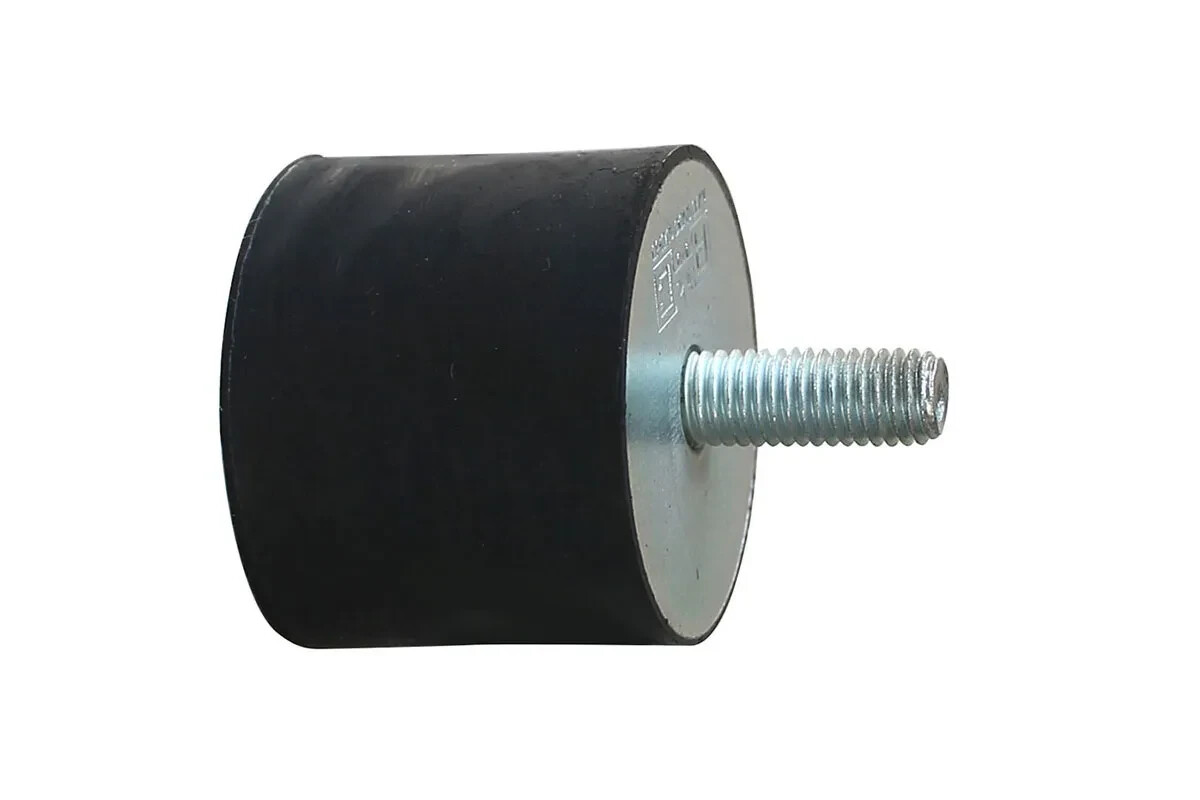 ARRESTO FINE CORSA PARACOLPI ANTIVIBRAZIONE IN GOMMA FILETTO IN FERRO ZNC MM.30