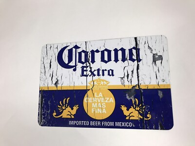 corona extra la cerveza mas fina metal sign 12 x8 