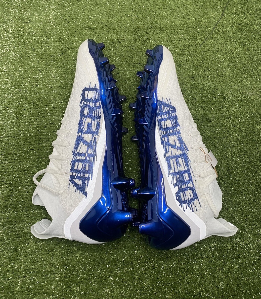 Adidas Adizero Primeknit White/Navy Blue Football Cleats  display picture 2