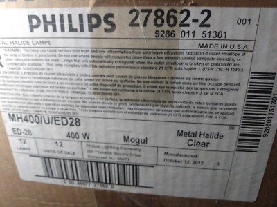 Philips MH400/U/ED28 Light Bulb MH400UED28 - M59-E Used Case Of 12 Mogul E39 Bas