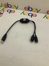 BELKIN USB Dual PS/2 Adapter F5U119vE1 P81706-A Cable Adapter Keyboard / Mouse