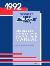 1992 Chevrolet Lumina APV Shop Service Repair Manual