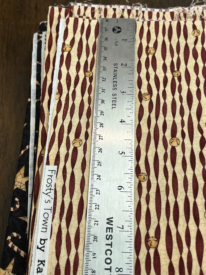 Moda Mix Christmas Quilt Fabric Charm Fabric Lot Kaufman Holiday Frosty - Image 4 of 4