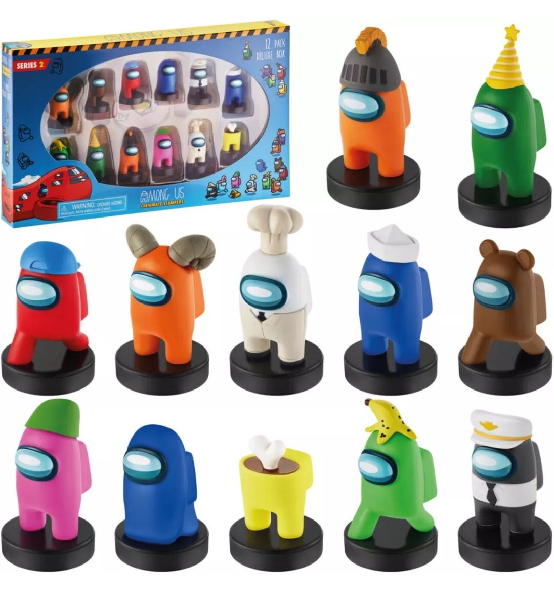 Among Us Series 2 Crewmate Characters Stampers Figures 12 Pack