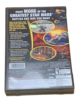Star Wars: Battlefront II 2 (PC CD-ROM, 2005) Complete 4 Disc Set