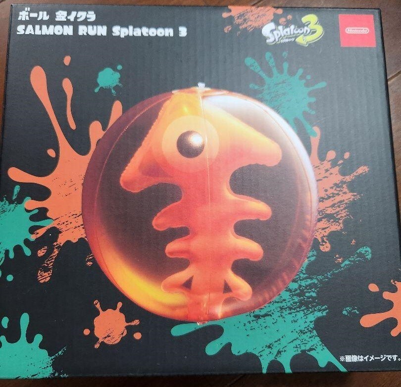 Splatoon 3 SALMON RUN Golden Egg Beach Ball Nintendo Store Limited
