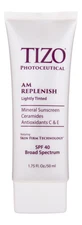 TIZO Photoceutical AM Replenish SPF 40 Lightly Tinted 50 ml. Facial Moisturizer