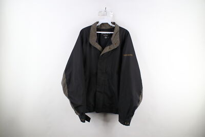 Vtg FootJoy DryJoys Mens Large Waterproof Full Zip Golfing Rain Bomber Jacket