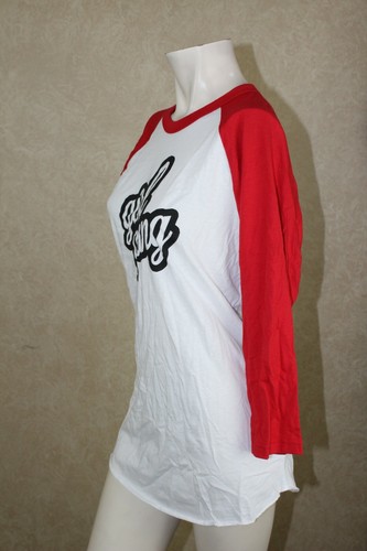 NIÑO PELIGROSO NUEVO Girl Gang Gráfico Béisbol T-S Blanco Rojo NUEVO CON ETIQUETAS ______ B9D3 - Imagen 4 de 4