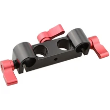 CAMVATE Offset Railblock Clamp 15mm Right Angel Rod Clamp, Red Knob