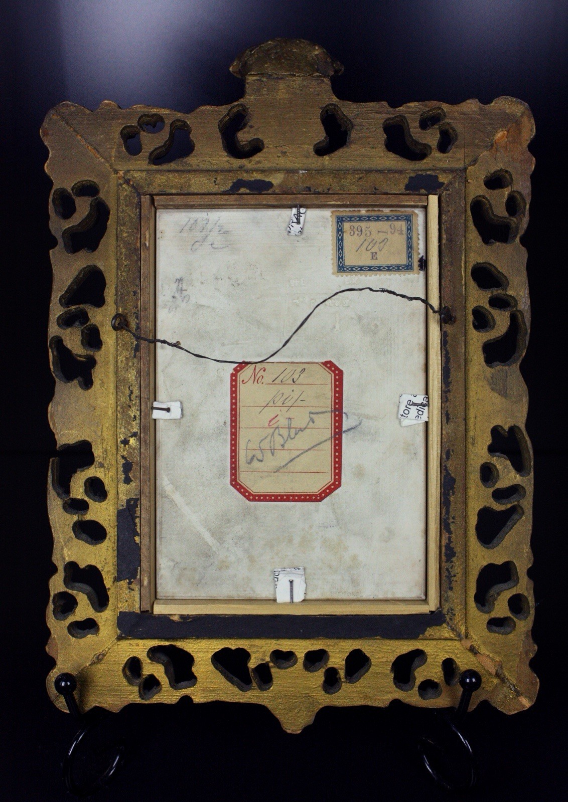 KPM Berlin marked Porcelain Plaque Raphael’s Sistine Madonna, Ornate gilt frame