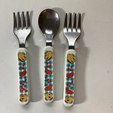 Vintage Winnie The Pooh Fork And Spoon Set The First Years Infant Toddler