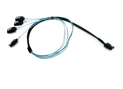 MCIO x4 38 Pin to 4 x SATA 7 Pin Cable - 60 CM