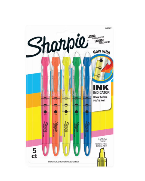 Set Chisel Tip Fluorescent Colors 5-pack