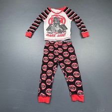 Disney Star Wars Pajamas Set Kids Boys 3 Darth Vader Dark Side Long Sleeve 2PC