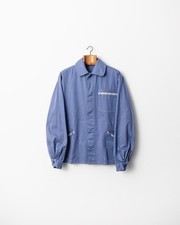 Vintage 80er hellblaue Workwear Chore Jacke - Gr&ouml;&szlig;e L