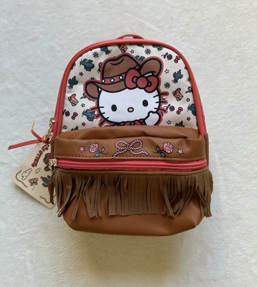 Sanrio Hello Kitty Girls Brown Western Cowgirl 9" Mini Backpack NWT | eBay Sanrio Hello Kitty Girls Brown Western Cowgirl 9" Mini Backpack NWT | eBay