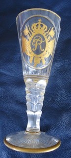 Josephinenhütte original glass Kaiser Wilhelm II. Prussia Service 1912 No.2