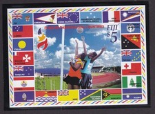 FIJI  2003 SOUTH PACIFIC GAMES MINI SHEET NEVER HINGED MINT