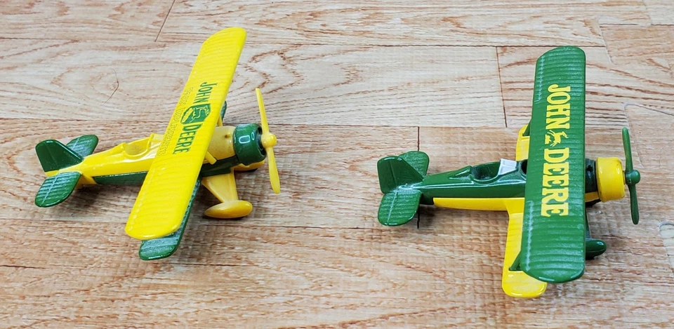 John Deere 1930 Stearman Barnstormer Die Cast Metal Bi-Plane 2005 caja de cambios Foto 4 de 4