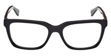 GUESS GU50132 001 Black Square Plastic Optical Eyeglasses Frame 54-18-145
