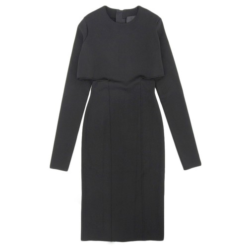Givenchy Punto Milano Black Rayon Dress Near Mint From Japan