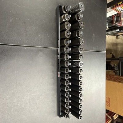 34 Piece Cornwell Snap On MAC Metric Socket Set 1/2 Drive READ