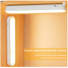 Magnetic LED Light Bar Desk Lamp Rechargeable 3-Color Night Light for Home