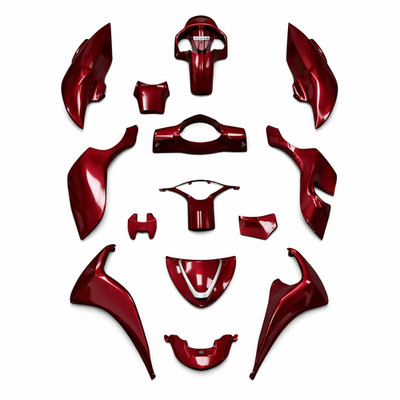 Rote Ganzkörperverkleidung Kunststoffabdeckung Set - Honda SH Mode ANC125 2021-2025