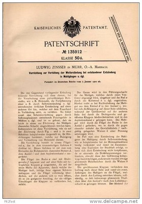 Original Patentschrift - L. Zinsser in Murr , O.-A. Marbach , 1902 , Zündung von