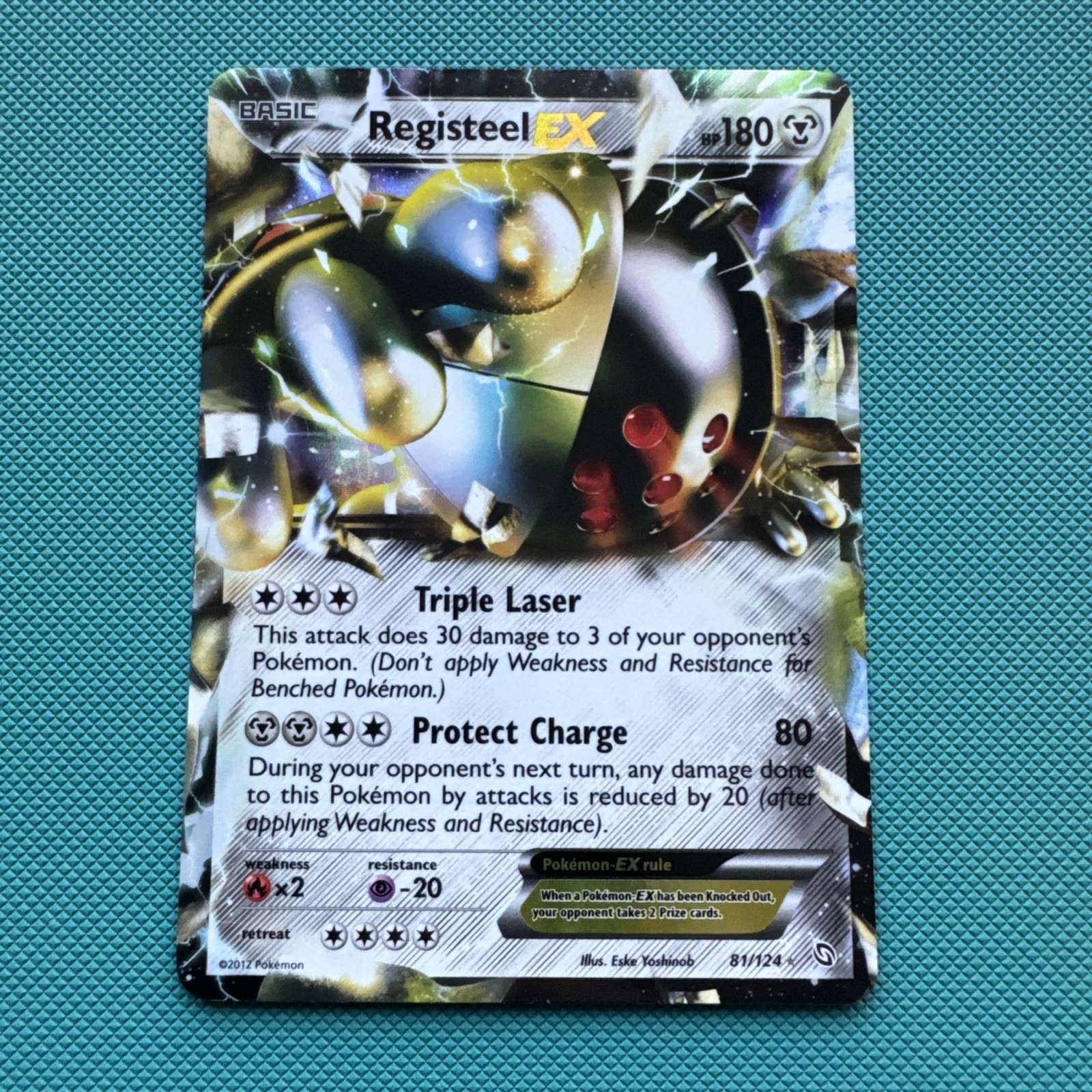 Pokémon TCG Registeel-EX Dragons Exalted 81/124 Holo Rare NM