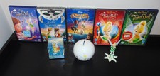 Disney Tinkerbell Money Box, Figure, Soap Figurine Sealed, 5 DVD's