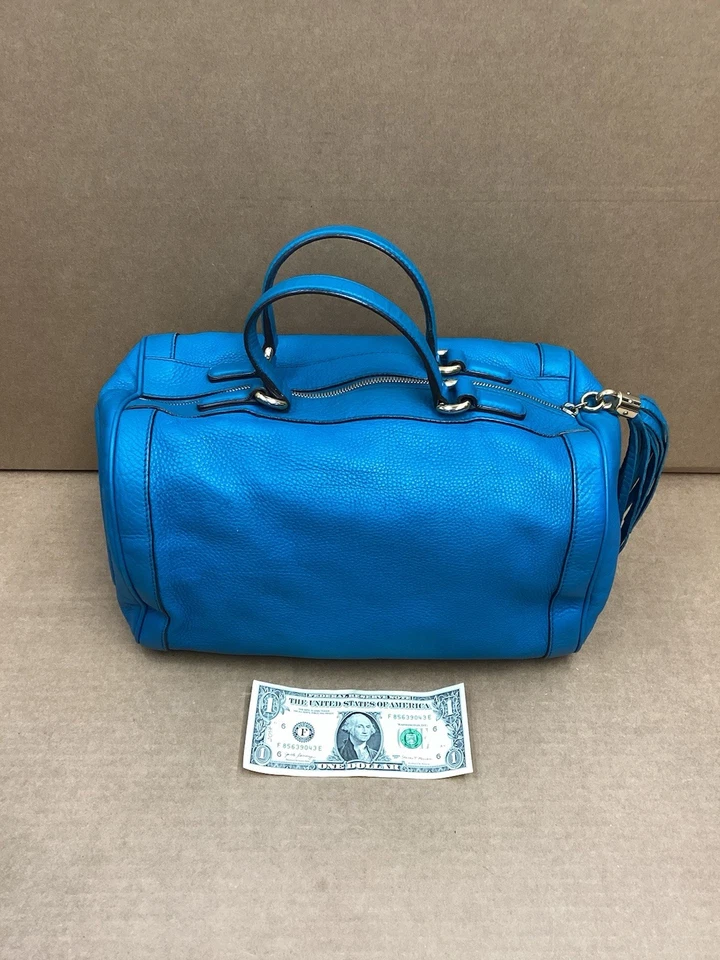 Bolso Gucci Soho Boston de piel de becerro - Azul Riviera Foto 2 de 4