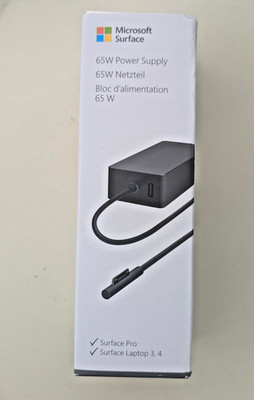 Microsoft Surface Pro Original 65W Adapter Ladegerät Neu in OVP